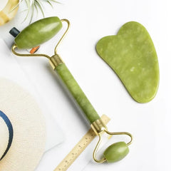 Natural Stone Massage Face Jade Roller Gua Sha Massage Tool Set for SPA Body Visage Rouleau De Massage Rouleau Visage