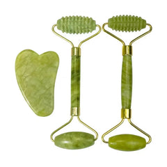 Natural Stone Massage Face Jade Roller Gua Sha Massage Tool Set for SPA Body Visage Rouleau De Massage Rouleau Visage