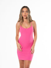 Mini robe gainante avec short intégré